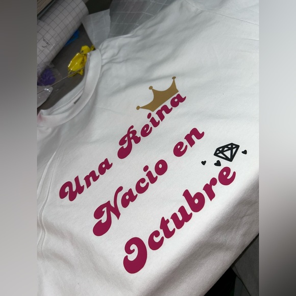 Customized new white t shirt deisgned by me. - Picture 2 of 2